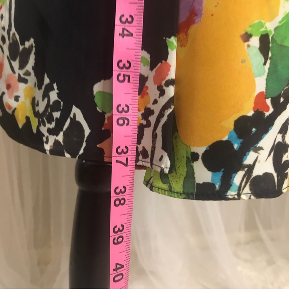 Lauren by Ralph Lauren Floral dress short sleeve black Size 6 - Picture 9 of 10